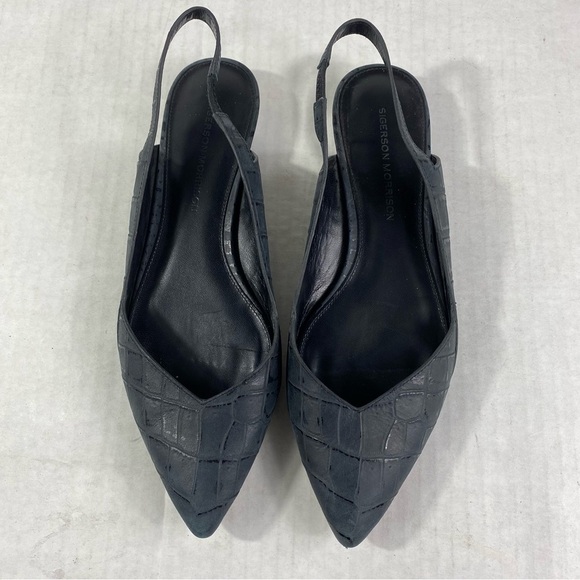 Sigerson Morrison Leather Slingback Sandal - Picture 5 of 10